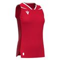 Lily Eco Sleeveless Shirt RED/WHT XXS Teknisk kamp og treningsdrakt - Dame